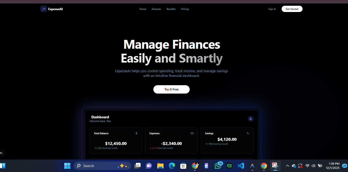 ExpenseAI preview